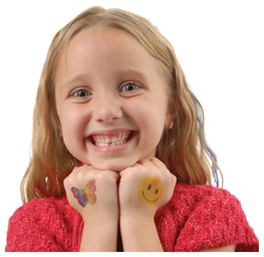 Retro Temporary Tattoos for Kids Party Favors Events and Fun Activities