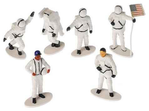Astronaut Toy Figurines for Space Theme Parties and Creative Play Activities