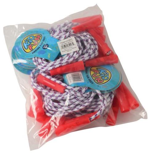 Classic Cloth Jump Ropes Set of 12 for Party Favors Games and Carnival Activities
