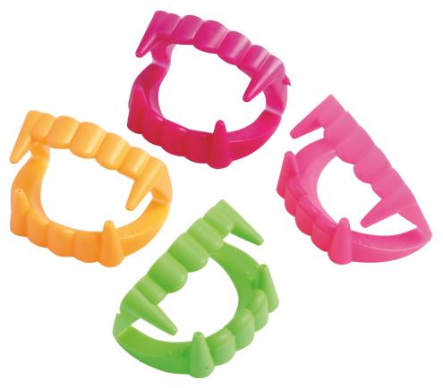 Colorful Neon Vampire Teeth for Kids Halloween Costumes and Fun Dress Up Activities