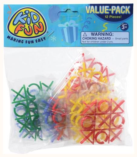 Mini Tic-Tac-Toe Game Set for Kids Birthday Parties Events and Family Game Nights