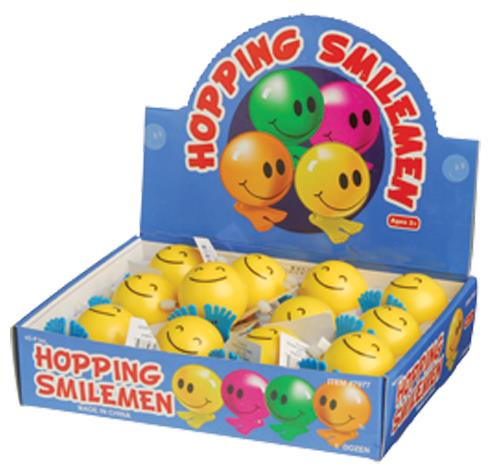 Hopping Smile Men Fun Party Toy for Events Kids Celebrations and Smiley Face Theme Parties