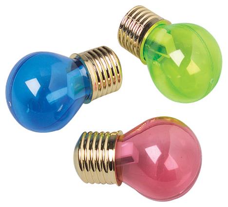 Colorful Light Bulb Pencil Sharpeners for Fun School Supplies and Classroom Activities