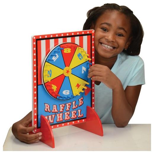 Deluxe Raffle Wheel for Parties Small Carnival Booths and Fun Games for All Ages