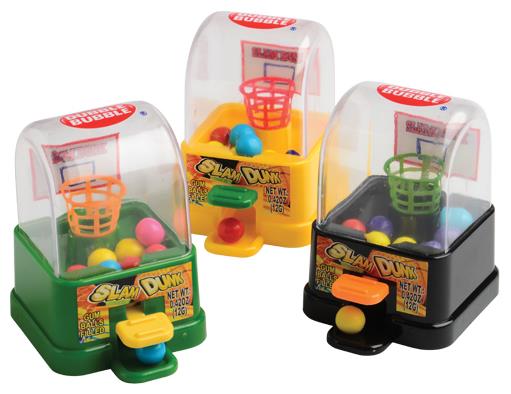 Slam Dunk Bubble Gum Dispenser for Kids Birthday Parties and Carnival Celebrations