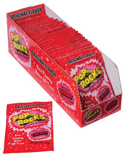 Delicious Pop Rocks Original Cherry Candy for Parties and Fun Celebrations