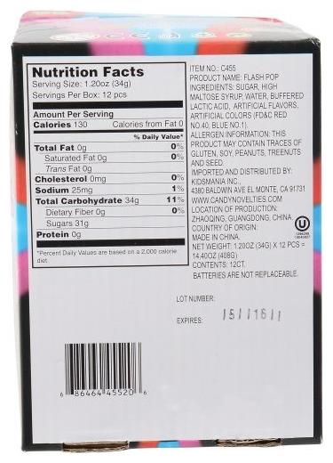 Flash Pop Lollipop Set for Nighttime Treats and Festive Celebrations