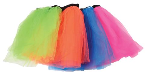 Vibrant Adult Neon Tutus for 80s Theme Parties Carnivals and Dress Up Fun
