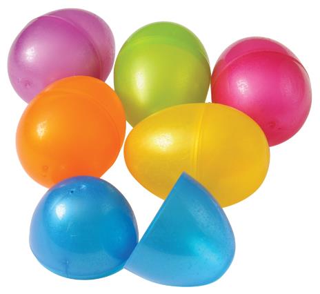 Colorful Plastic Eggs for Easter Egg Hunts Parties and Seasonal Celebrations