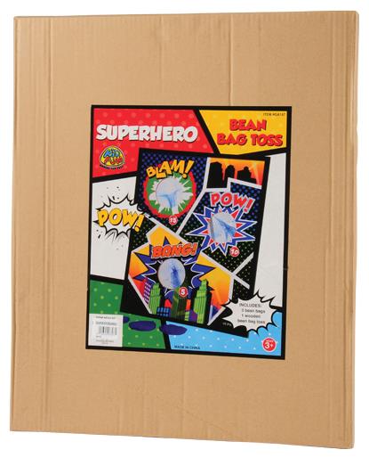 Fun Superhero Bean Bag Toss Game for Kids Birthday Parties and School Carnivals