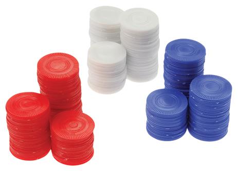 Durable White Poker Chips for Casino Theme Parties Game Nights and Card Games Fun