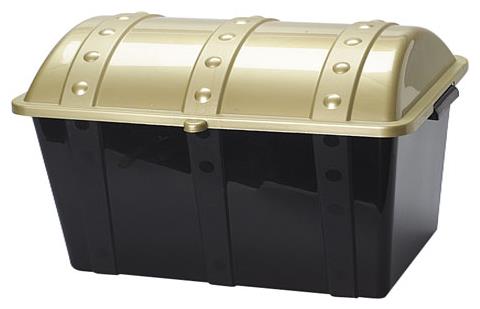 Plastic Treasure Chest for Pirate Parties Classroom Rewards and Kid's Events