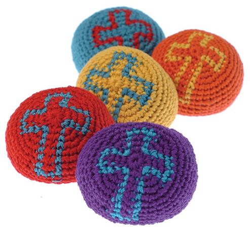 Colorful Religious Kickballs for VBS Church Events and Carnival Prizes