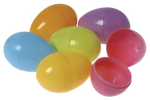 Bulk 2000 Unassembled Easter Eggs for Egg Hunts and Carnival Games Events