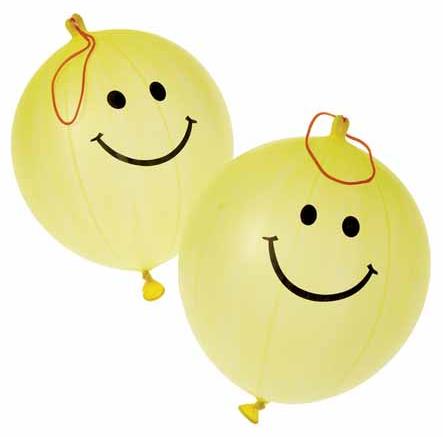 Exciting Smile Face Punch Balls for Party Games Goody Bags and Outdoor Events Fun