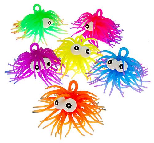 Delightful Two-Tone Puffer Toy with Eyes for Party Fun Classroom Rewards and Carnival Prizes