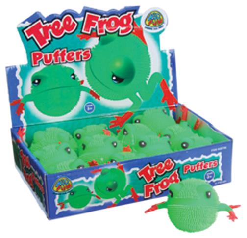 Adorable Tree Frog Puffer for Fun Activities Kids Parties and Stress Relief Toys
