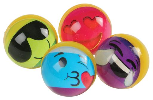 Colorful Rainbow Emoji Bounce Balls for Fun at Parties and Outdoor Play