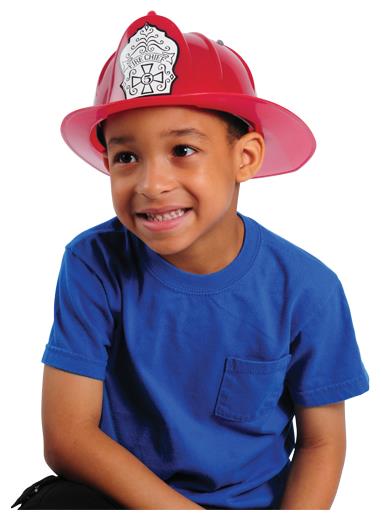 Realistic Firefighter Helmet for Kids Dress Up Pretend Play and Costume Accessory