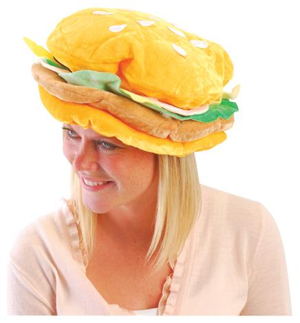 Whimsical Hamburger Hat for Parties Costume Events and Food-Themed Celebrations