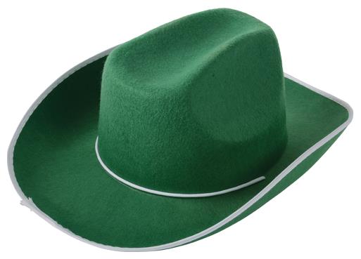 High Quality Green Cowboy Hat for School Spirit Events Costume Parties and Celebrations