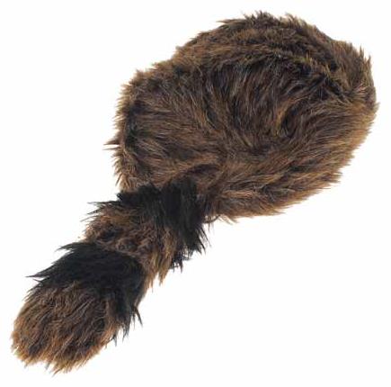 Synthetic Fur Raccoon Tail for Outdoor Adventures and Costume Accessories