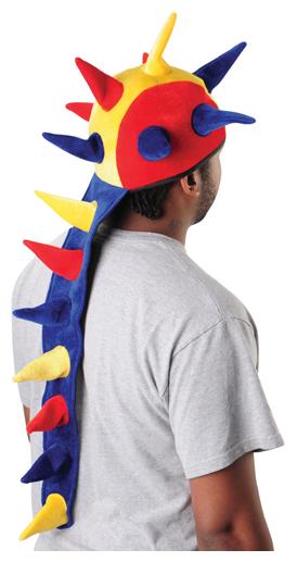 Multi Color Dragon Tail Hat for Costumes Parades and Sporting Events