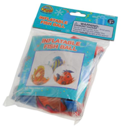Inflatable Fish Ball Party Decor for Beach Luau and Pool Fun Activities