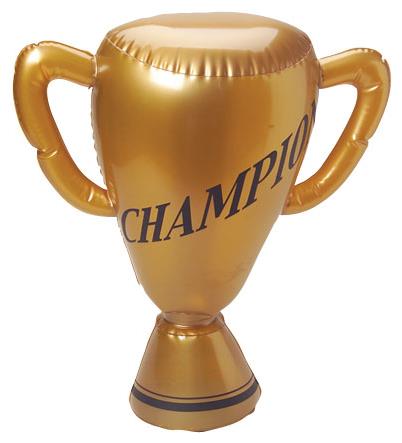 Large Inflatable Trophy for Team Celebrations Backyard Olympics and Party Games