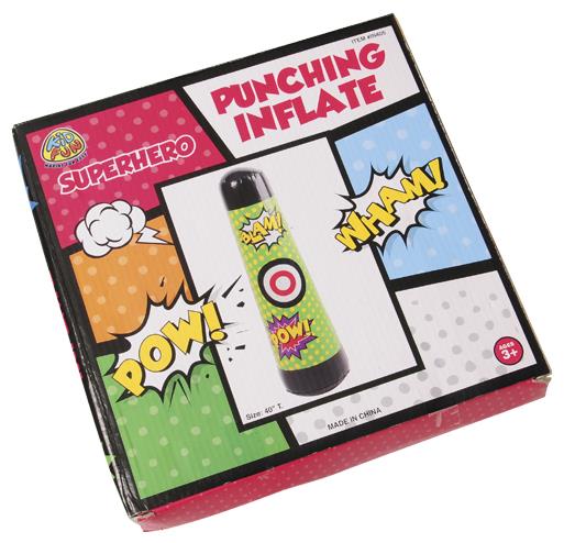 Superhero Punching Inflate for Kids Party Games and Themed Celebrations