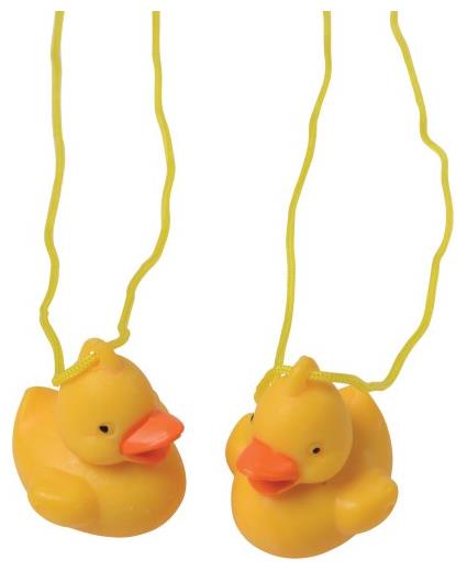 Colorful Rubber Duck Necklaces for Kids Party Favors Holiday Events and Bath Time Fun