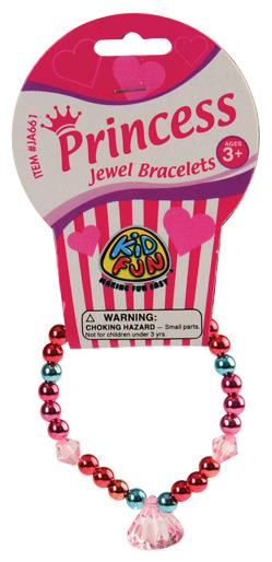 Elegant Princess Jewel Bracelets Set for Kids Birthday Parties and Themed Celebrations