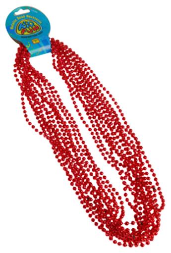Colorful Metallic Bead Necklaces for Mardi Gras Celebrations and Team Spirit Events