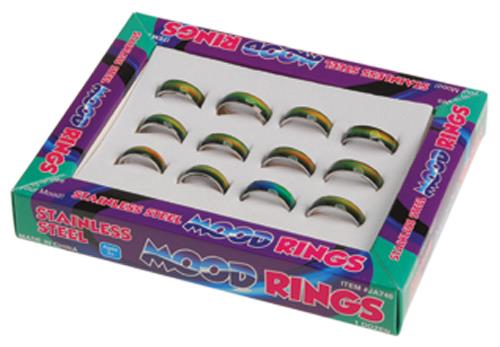 Color Changing Stainless Steel Mood Rings for Party Favors Gifts and Fun Accessories