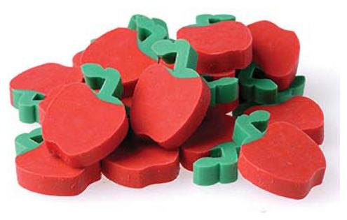 Mini Apple Erasers Set for School Parties Office Events and Fun Giveaway Gifts