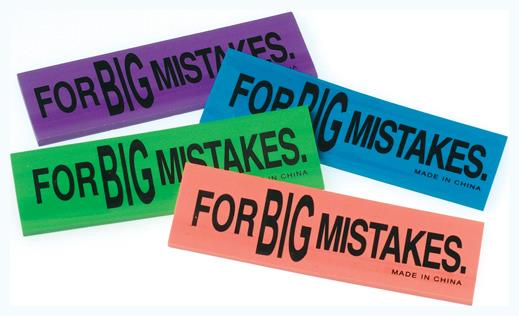 Set of 12 Jumbo Erasers for School Parties Gifts and Fun Activities