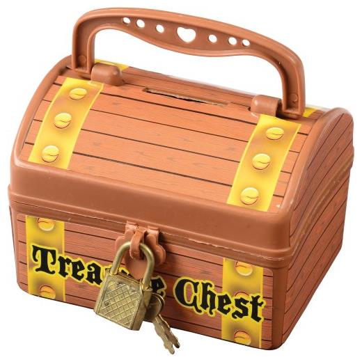 Treasure Chests Set of 12 for Pirate Themed Parties Events and Treasure Hunts