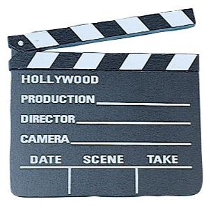 Hollywood Clap Board for Theatrical Plays Birthday Parties and Movie Events