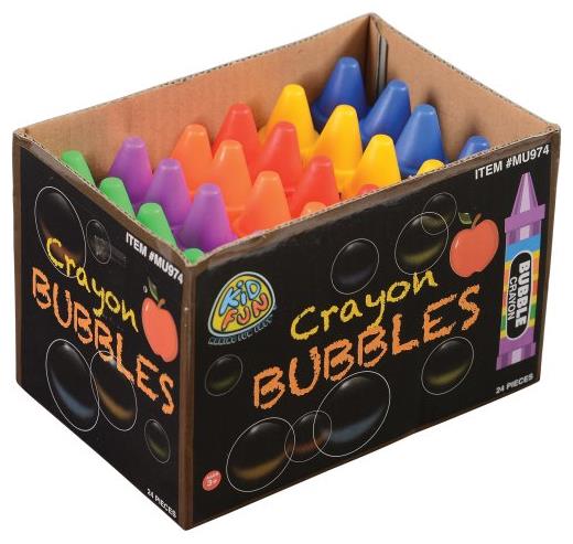Exciting Crayon Bubbles for Outdoor Play Birthday Parties Weddings and Fun Celebrations