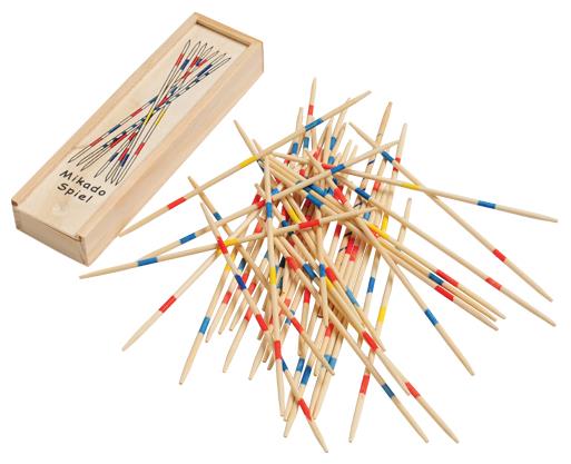 Classic Wooden Pick Up Sticks Game for Family Game Nights and Fun Activities