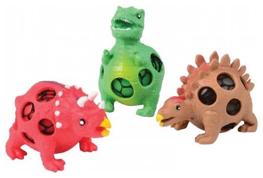 Interactive Squeeze Mesh Ball Dino for Kids Fun and Sensory Play