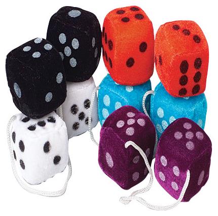 Soft Plush Dice Set for Casino Theme Parties and Carnival Games Prizes