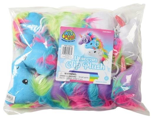 Magical Unicorn Clip Plush for Backpacks Parties Gifts and Fun Adventures