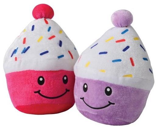 Smiling Cupcake Plush Set for Birthday Parties Snacks and Fun Celebrations with Friends