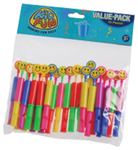 Colorful Smile Face Slide Whistles for Party Favors Events and Celebrations