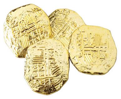 Authentic Ancient Pirate Coins Set for Treasure Hunts and Pirate Theme Parties