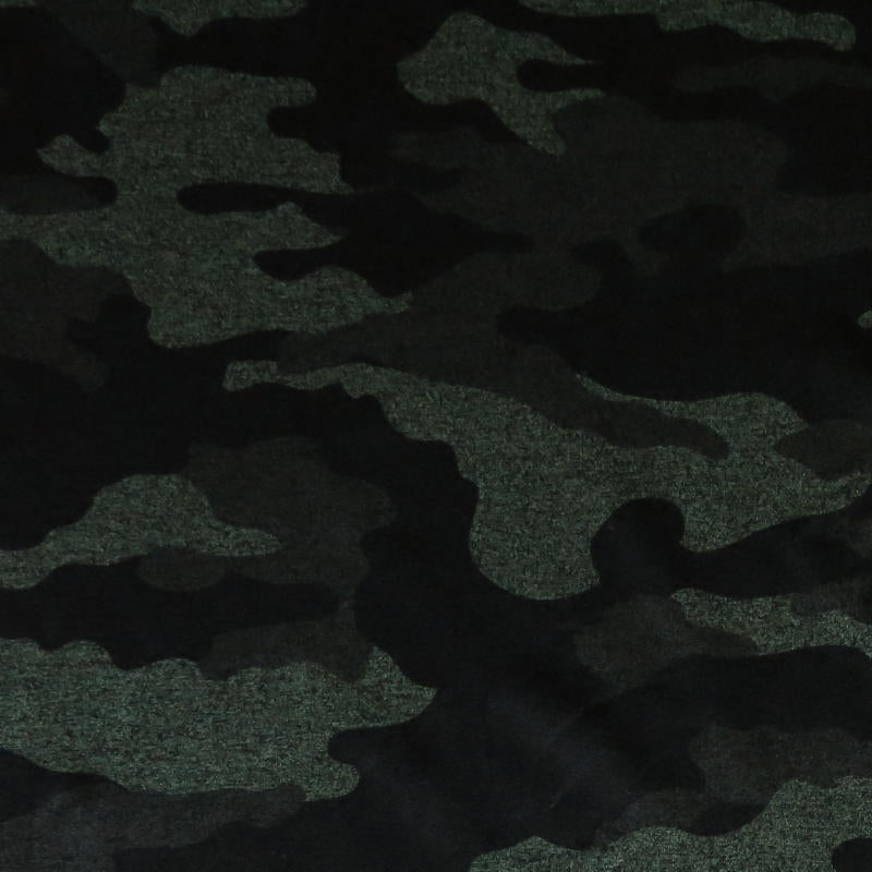 Poly Lycra Jersey Knit Fabric Evergreen Camo Marl Dry-Flex Ubersoft