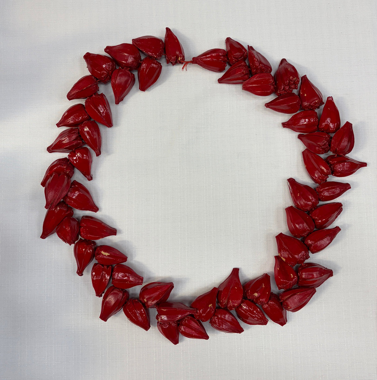 Ula Fala Necklace - Traditional Samoan Necklace, Black, Red, Natural, Yellow, White (1 Piece)