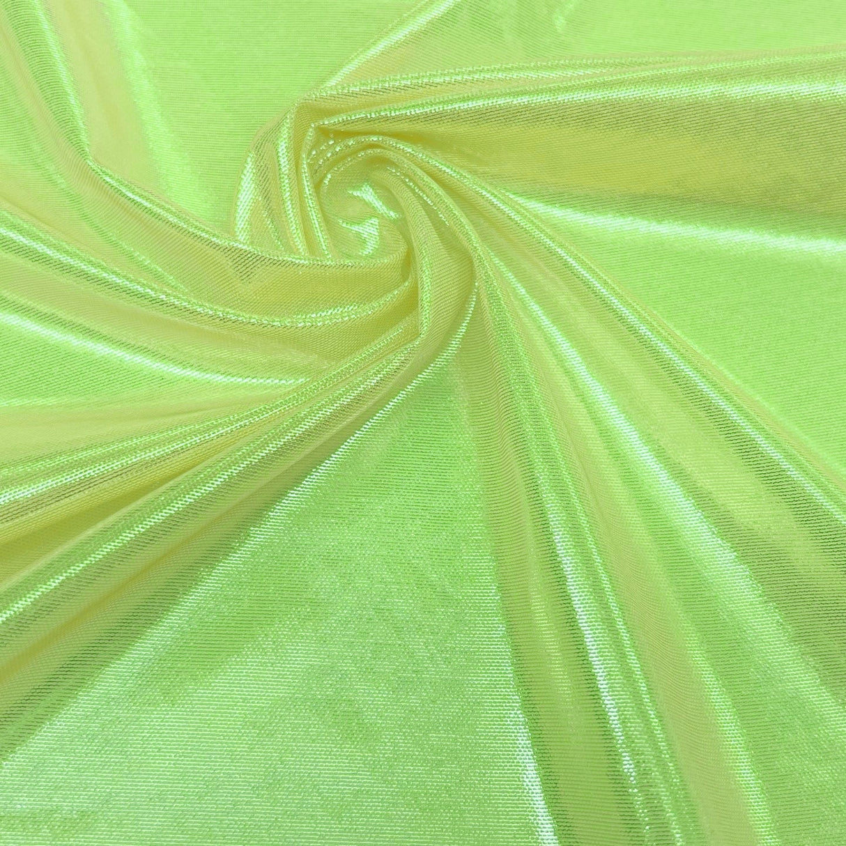 Ultrasheen Foiled Power Mesh Polyester Fabric - 4-Way Stretch Foil Finish, 56" Width (1 Yard)