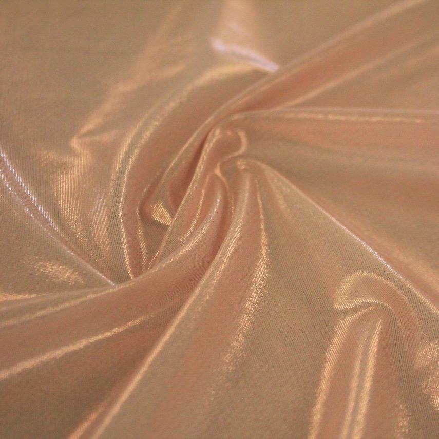 Ultrasheen Foiled Power Mesh Polyester Fabric - All-Over Foil, 4-Way Stretch, 56" Width (1 Yard)